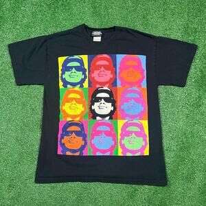 Vintage Eazy E Rap T Shirt Mens M Black Pop Art Graphic NWA Hip Hop Warhol Style